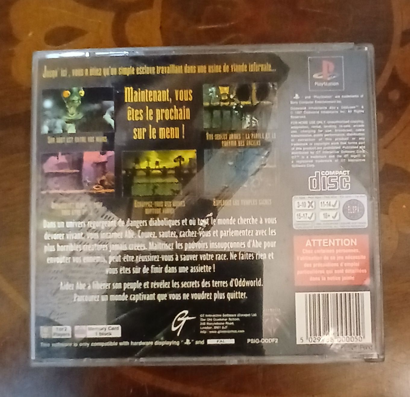 Sony Jeux: jeux PS1 Oddworld  – D'occasion à Romont FR par 777.gameur.game.boy 1