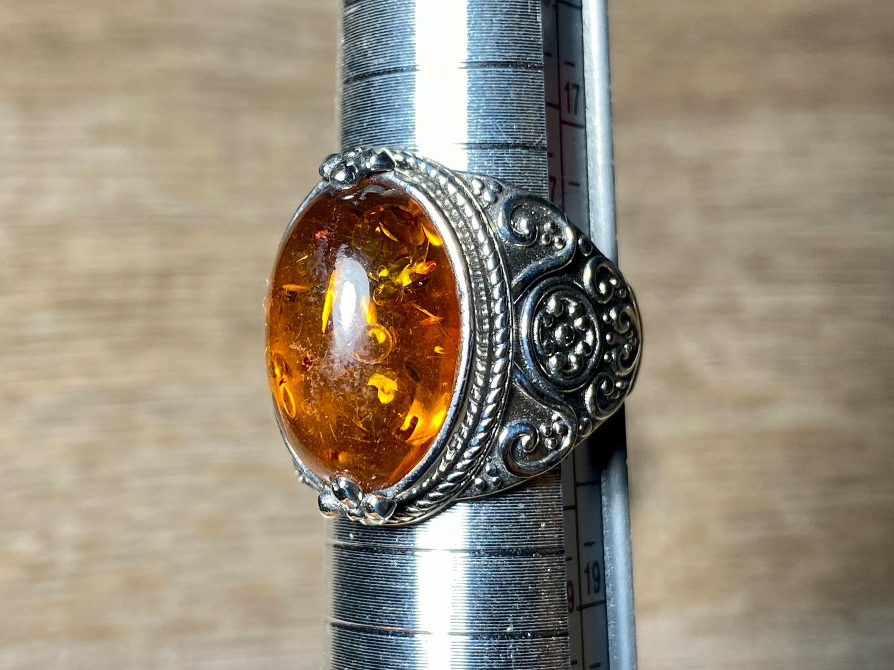 Ringe: Orientalischer Silber 925 Ring Cognac Bernstein – Neu und originalverpackt aus Laax von Kiki_Kingdom3 9