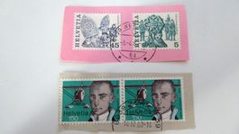 Briefmarken gestempelt  2 Motive Schweiz