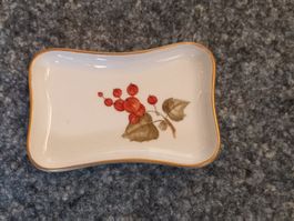 Kleine Porzellan Platte Handbemalt