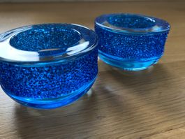Swarovski Teelichthalter blau