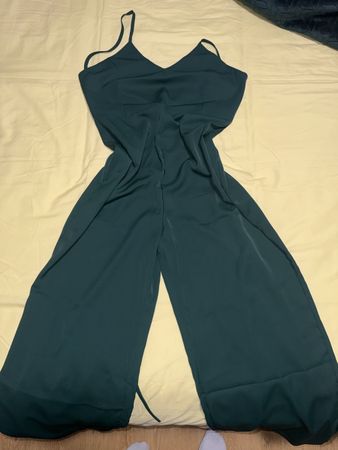 Eleganter Damen Jumpsuit Grün Gr. L