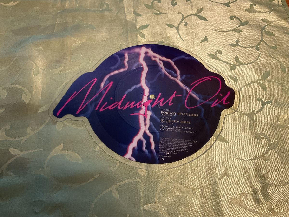 Dischi in vinile: Midnight Oil Forgotten Years Blue Sky Mine PictureDisc – Usato da Steinach venduto da Quarkie