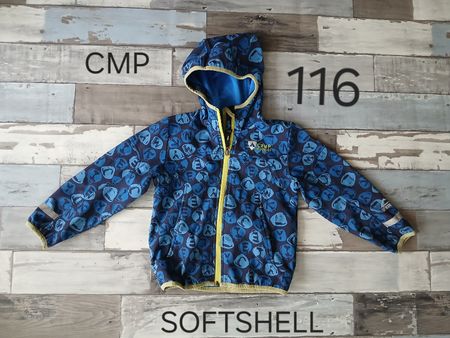 116 McKinley Softshelljacke blau gemustert Grösse 116