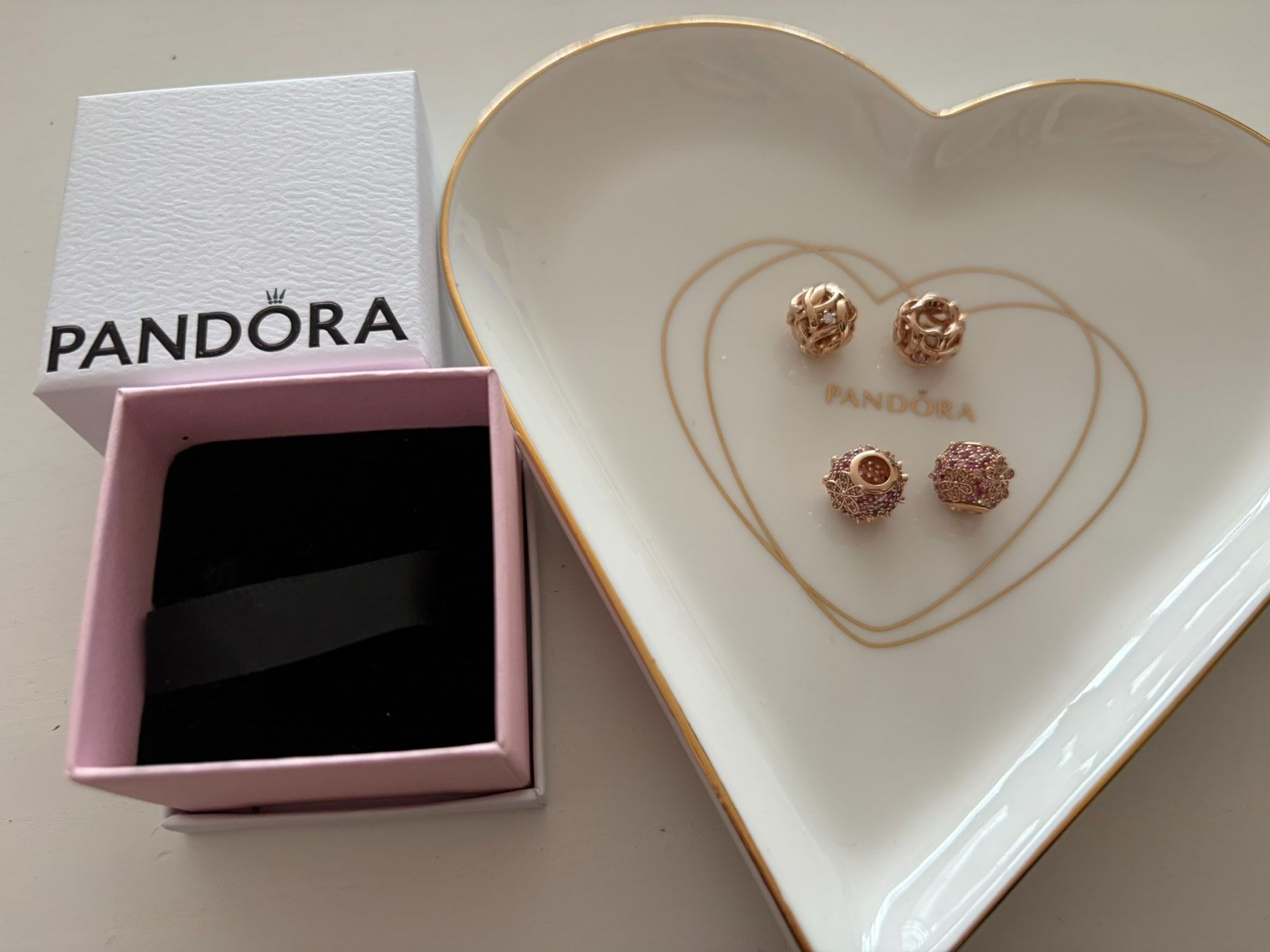 Pandora Anhänger: Pandora Charms - Murano Roségold – Neu (gemäss Beschreibung) aus Othmarsingen von Pandabaerchen