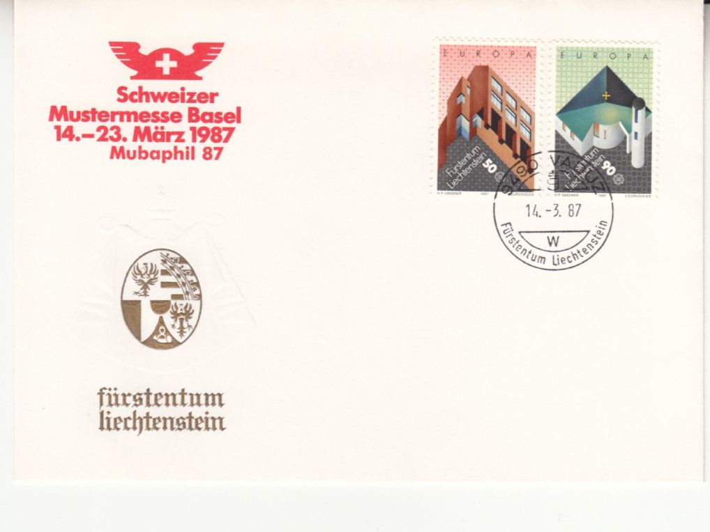 Tutti i francobolli: LBK 856 - 857 Mubaphil Basel, LBK SU 20 – Usato da Bürglen TG venduto da StampGraf