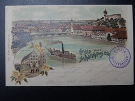 alte Ansichtskarte Gruss aus Schaffhausen