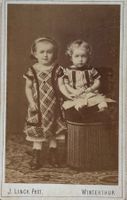 CDV J. Linck, Winterthur, um 1880 - Kinder