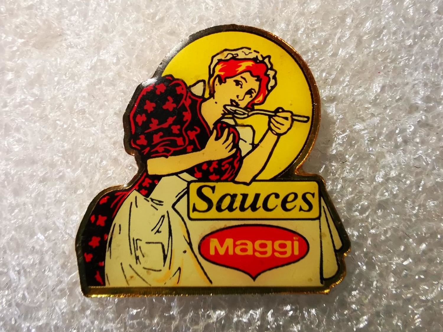 Placchette & Badge: Ansteckpin 3: Maggi Sauces – Usato da Oppligen venduto da Pin-Fall-Shop