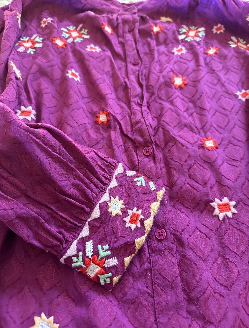 Camicette: BOHO-BLUSE IN PFLAUMENLILA – GR.M/L – Nuovo (secondo la descrizione) da Schaffhausen venduto da rot_yyy7 2