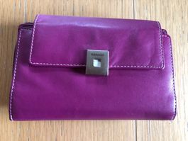 Manage Damen Portemonnaie Leder lila