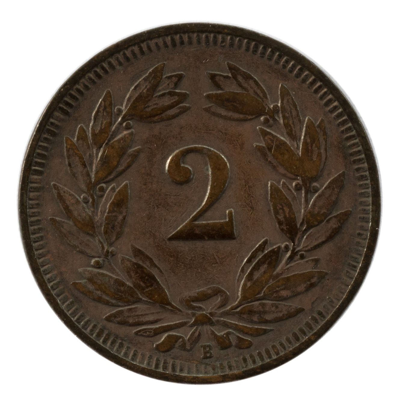 Tutti le monete: Schweiz / Suisse - 2 Rappen - 1903 – Usato da Rotkreuz venduto da Swiss-Coins 1
