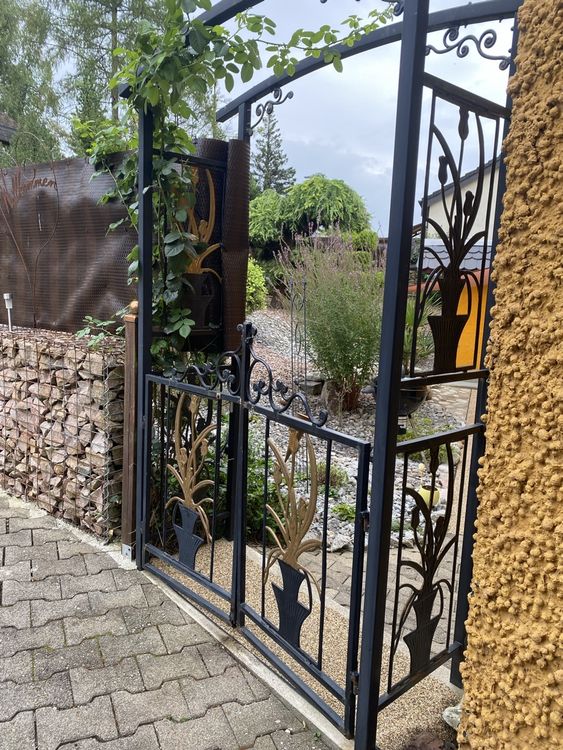 Luxus Gartentor Metall Gebraucht Bild