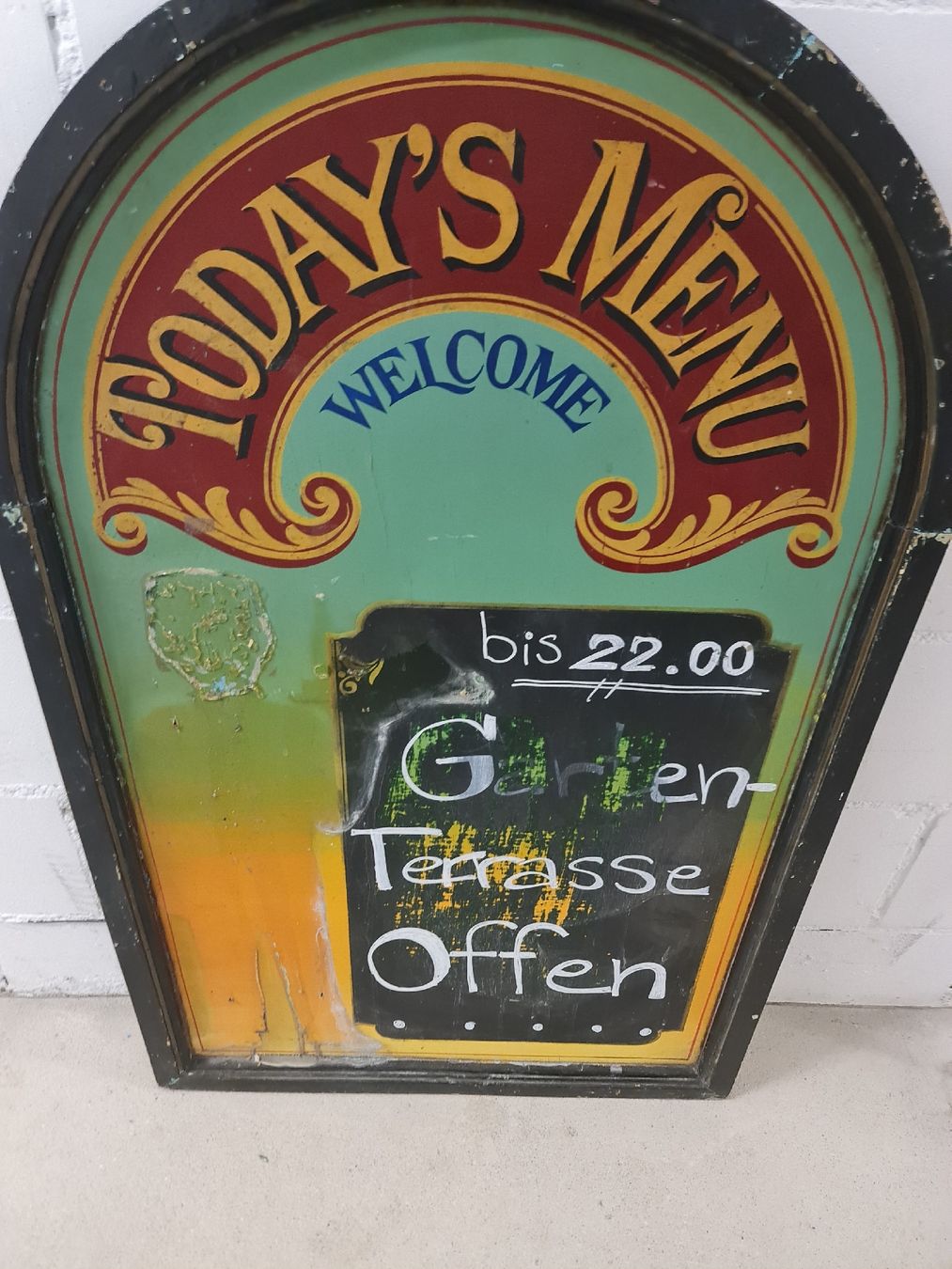 Insegne: Restaurant Werbe/Menuetafel – Usato da triengen venduto da fad_g29d 1