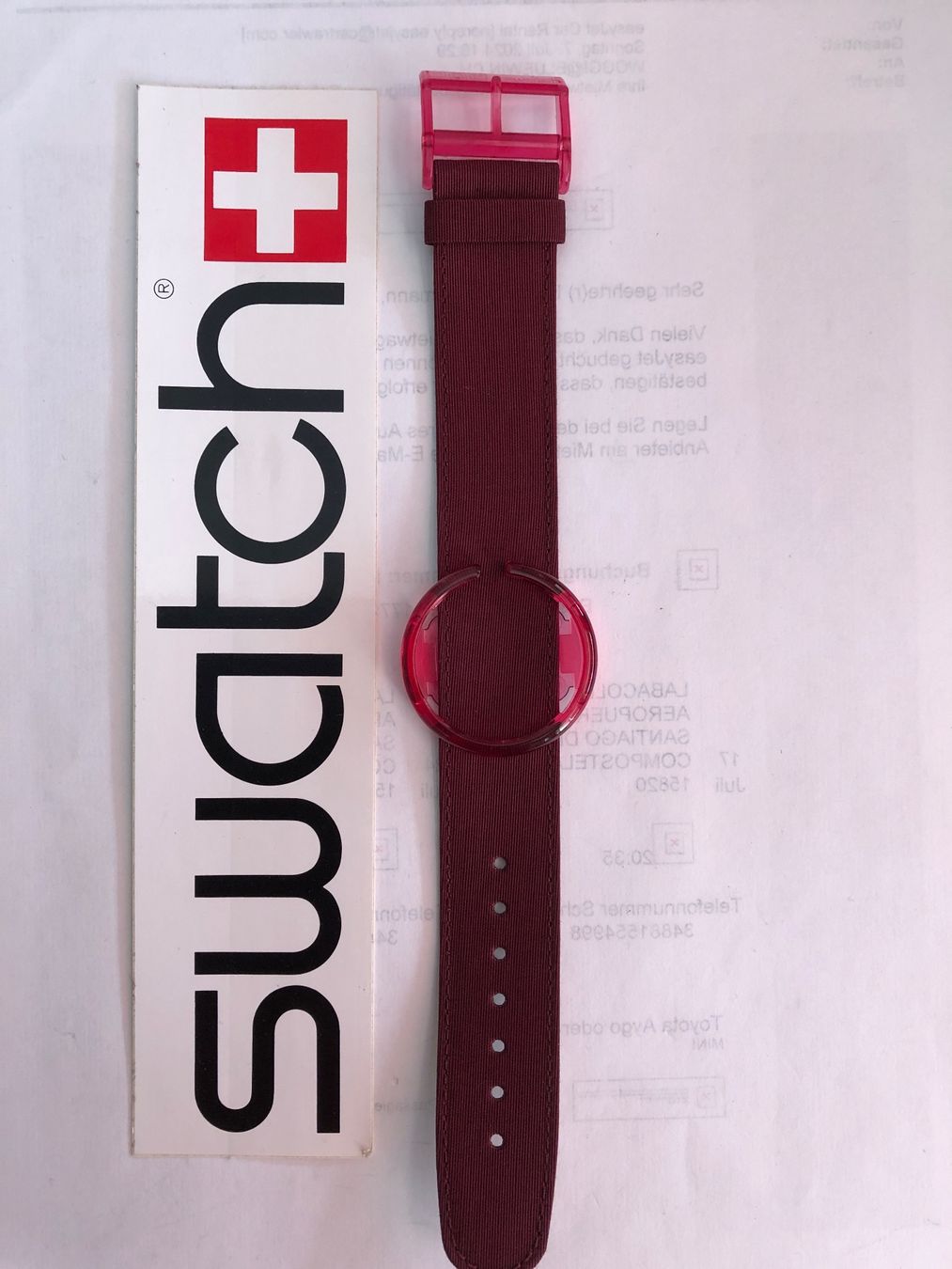 Swatch Orologi: POP Swatch Midi Uhrenarmband – Nuovo (secondo la descrizione) da Biel/Bienne venduto da winnertaco