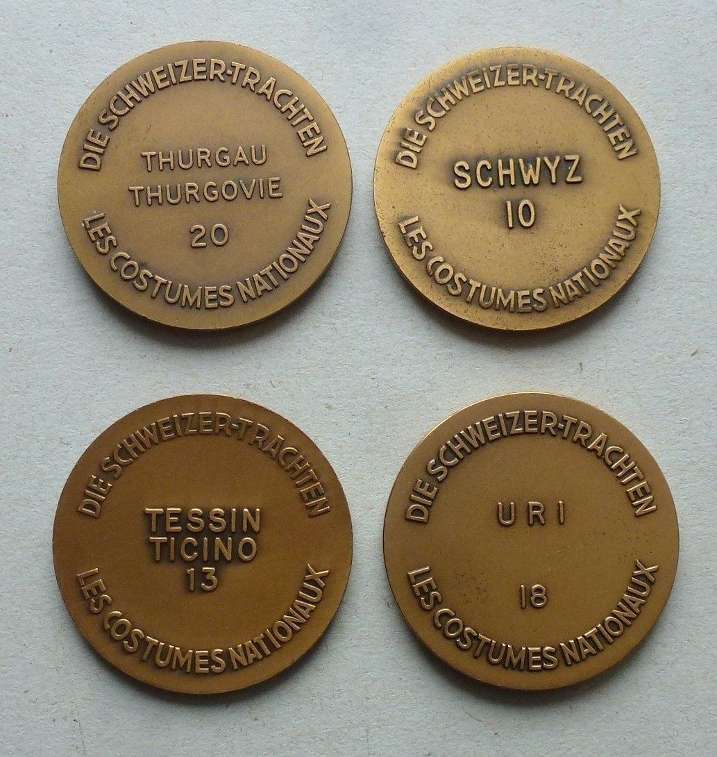 Medaglie: Sammlung ++ 17 Stk alte Schweizer Trachten-Medaillen – Usato da Walkringen venduto da Casablanca777 8