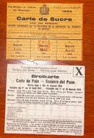 Ww1 1919 1920 carte coupon rationnement Rationierung