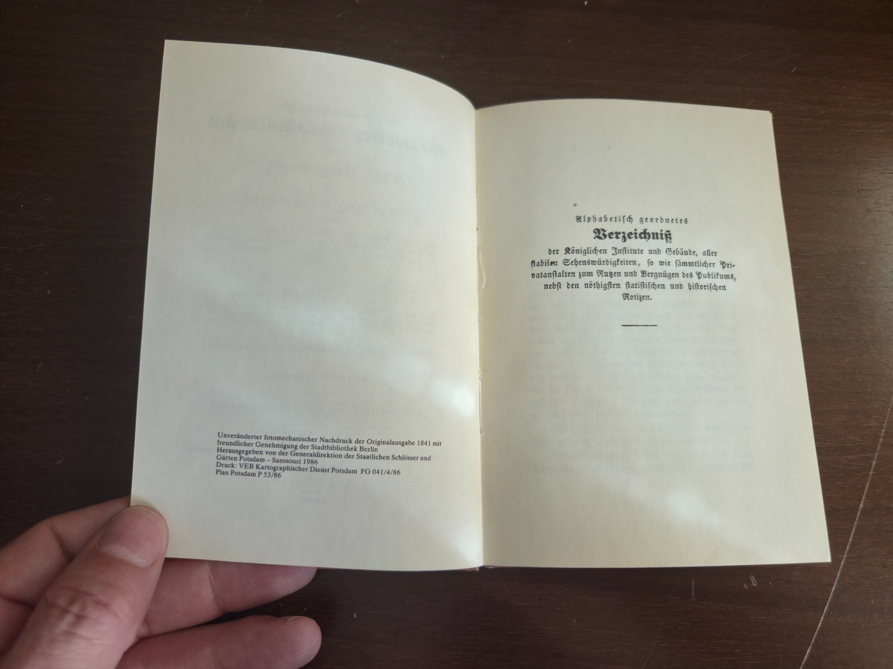 Libri: Cosmar: Wegweiser durch Potsdam 1841 Reprint – Usato da Aldesago venduto da lusuardi 6