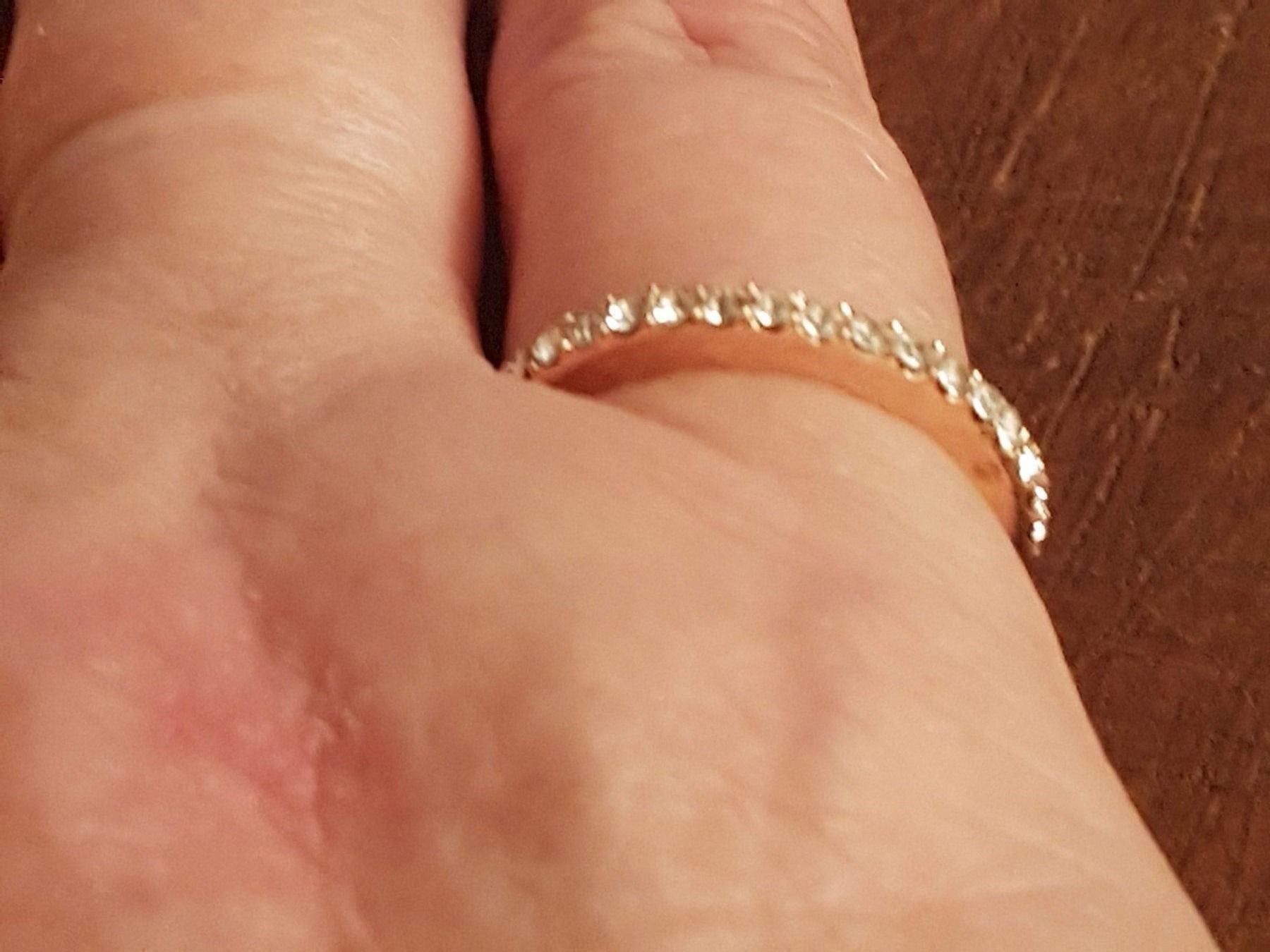 Anelli: Cocktail Ring 16mm goldfarben Glitzerst. – Usato da Ettingen venduto da Maranathatalitha 5