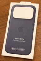 Original iPhone 18 Pro Hülle von Apple: Techwoven (blau) NEU