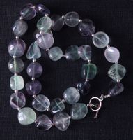 NEU: Fluorit Kette Collier Edelstein