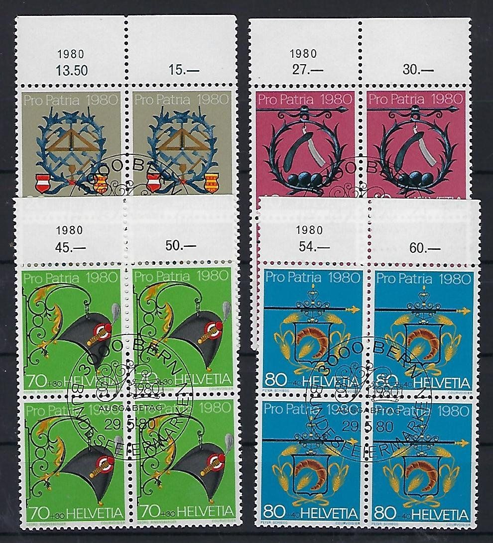 Tutti i francobolli: 1980  Pro Patria Viererblocks 14958 – Usato da Lunden venduto da Animus999