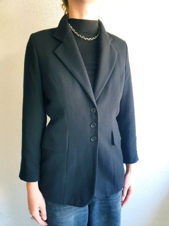 DONNA CARLA SWITZERLAND SWISS VINTAGE BLAZER JACKE 36 S TOP