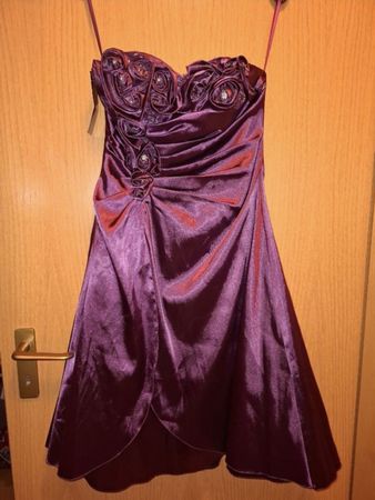 Neues Satin Cocktailkleid Gr. 34/XS