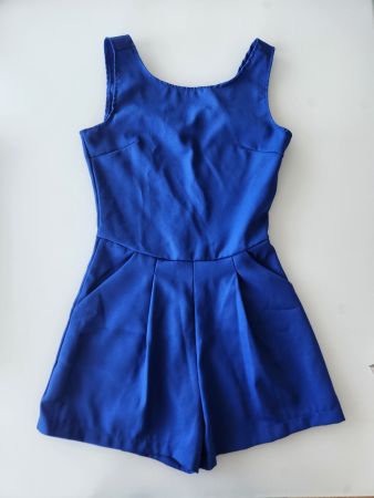 Combishort bleu électrique d'été - taille S