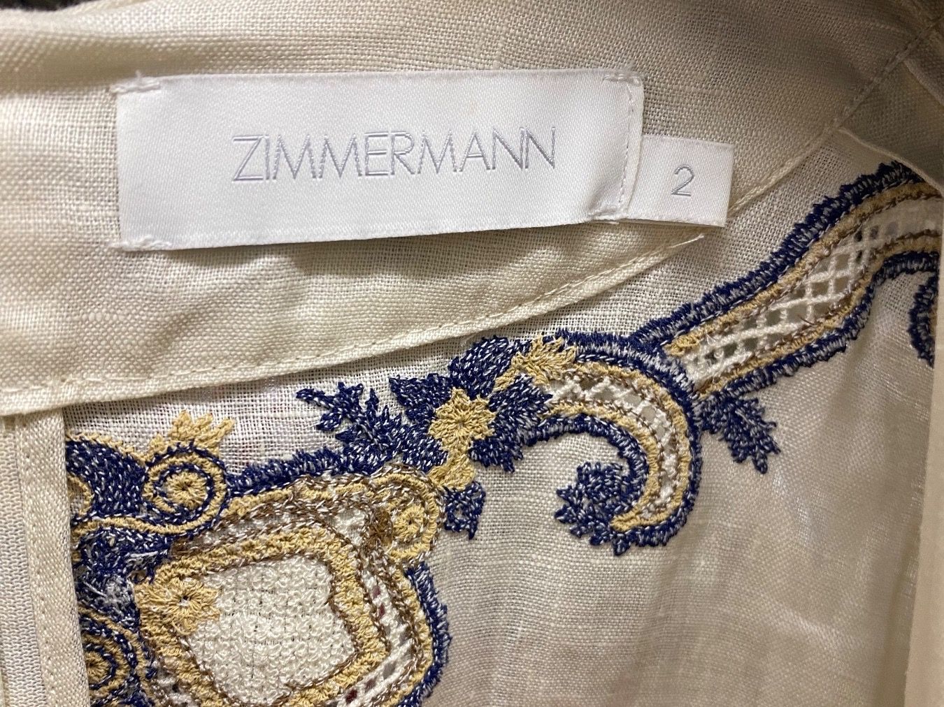 Zimmermann Vestiti: ZIMMERMANN linen Kleid Gr. 2 – Usato da Weggis venduto da patinja 3