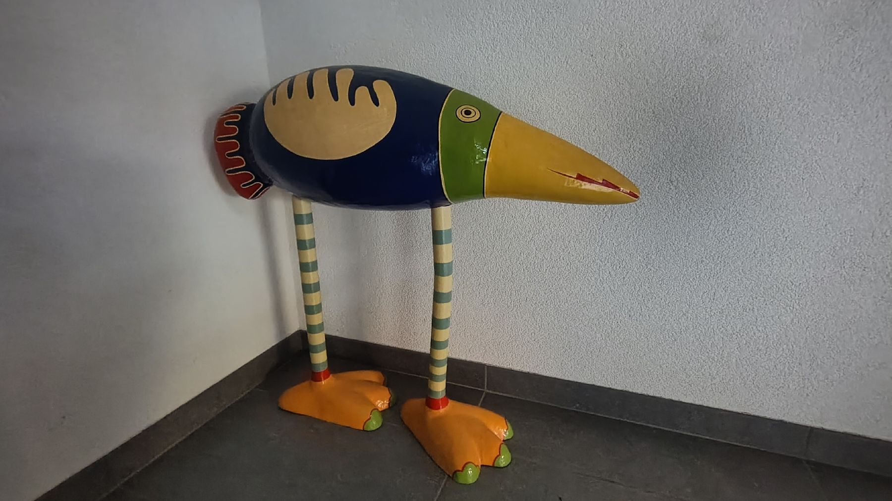 Statuette: Deko Vogel Skulptur bunt – Usato da Nennigkofen venduto da Love4al