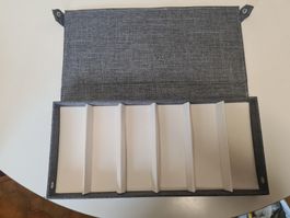 Brillenetui - Aufbewahrungsbox für 6 Brillen, grau