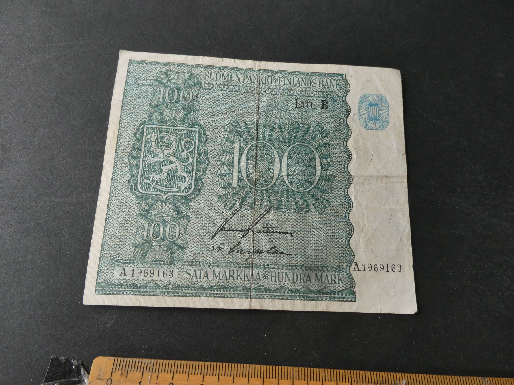 Banconote: Finnland 1945, 100 Markaa – Usato da Hinterforst venduto da Rohusri