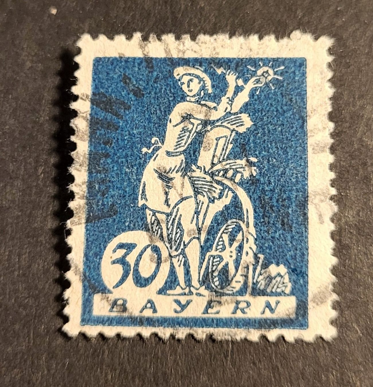 Alle Briefmarken: Bayern 1920 mit falz alte briefmarke – Gebraucht aus St Gallen von Stampsalshobby
