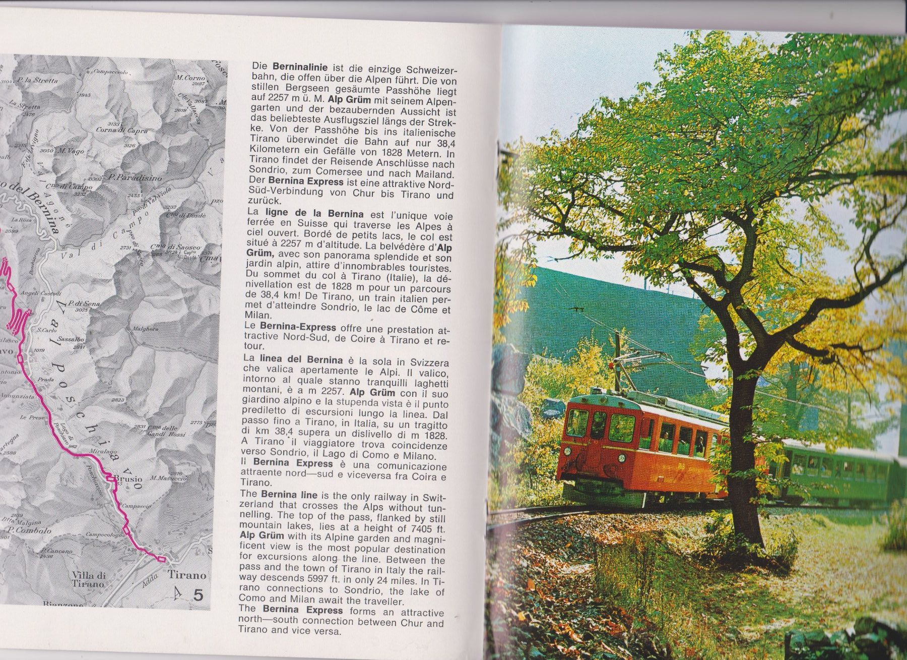 Riviste & Magazine: Plaquette Train - Bahn - Rhétique - Rhätische Bahn – Usato da Bex venduto da Canouille 3