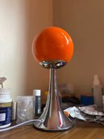 Glas Designklassiker Stil Lampe, Orange Kugel Lampe, 70Stil