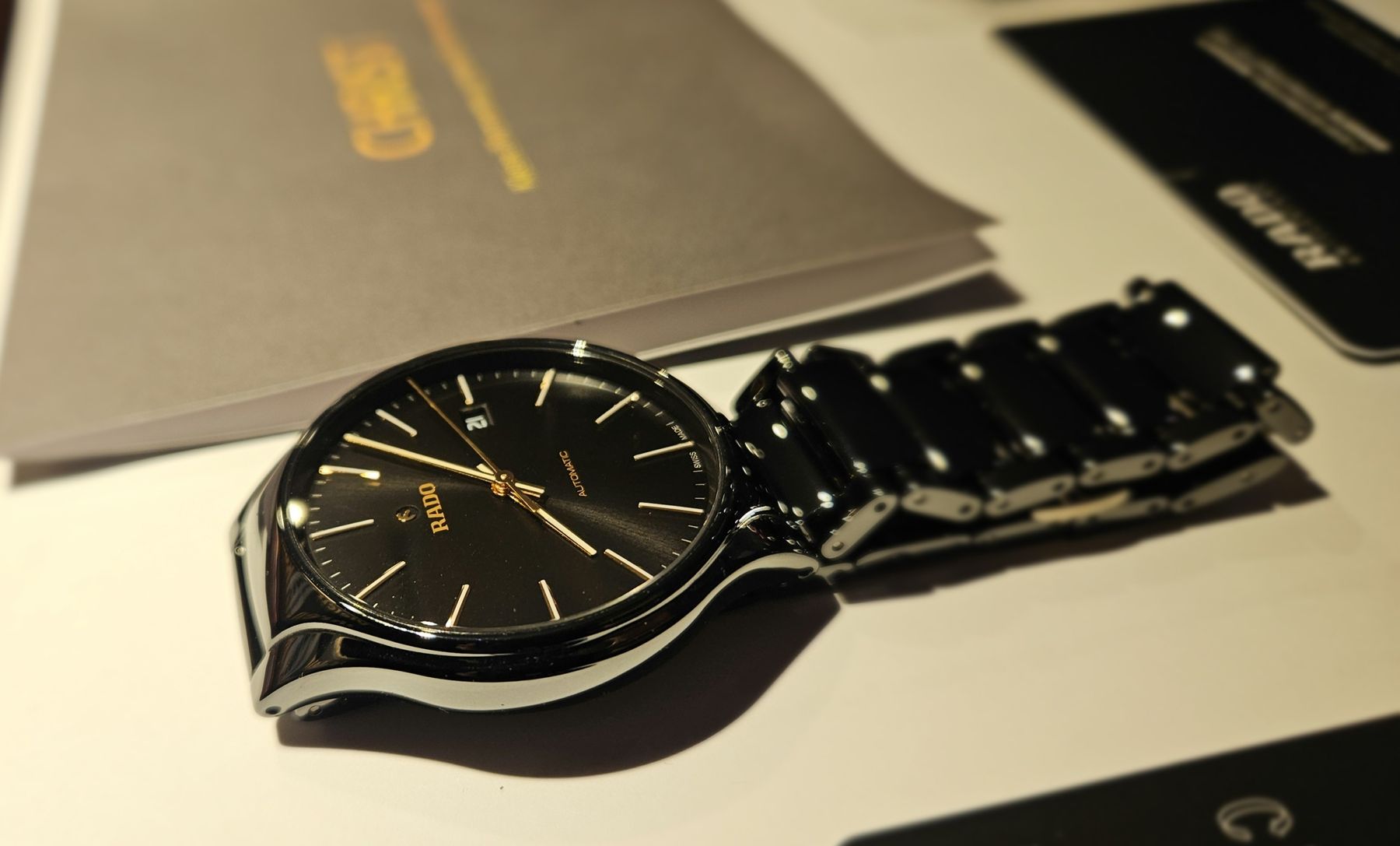 Rado Orologi: Rado True Round Automatic Hightech-Keramik Uhr – Usato da Erlenbach ZH venduto da Fabi1212 2