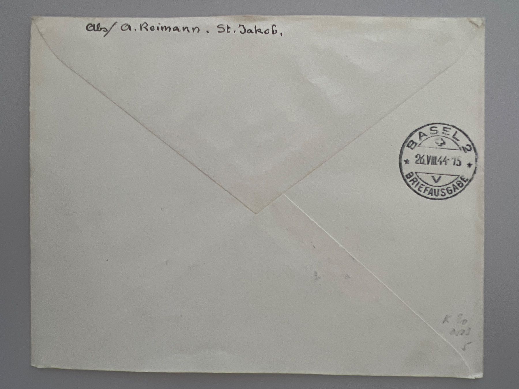 Tutti i francobolli: 1944 Einges. Brief mit Sonderstempel  B23 im 4erBlock – Usato da Buchrain venduto da Bonoli 1