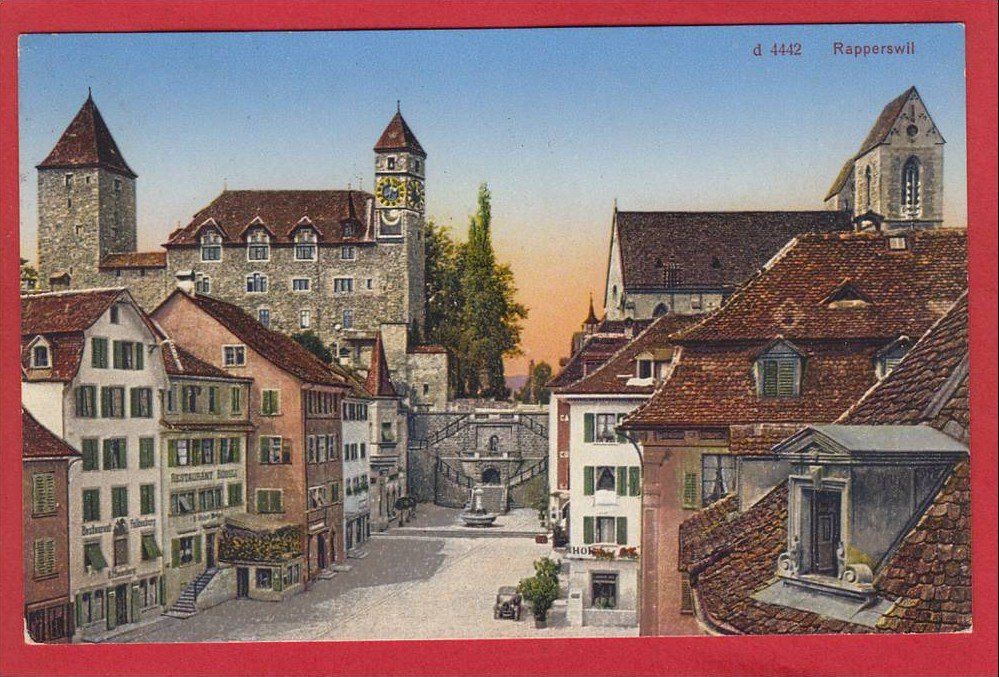 Cartoline postali: RAPPERSWIL 1933 – Usato da Grüningen venduto da Kartenlaube