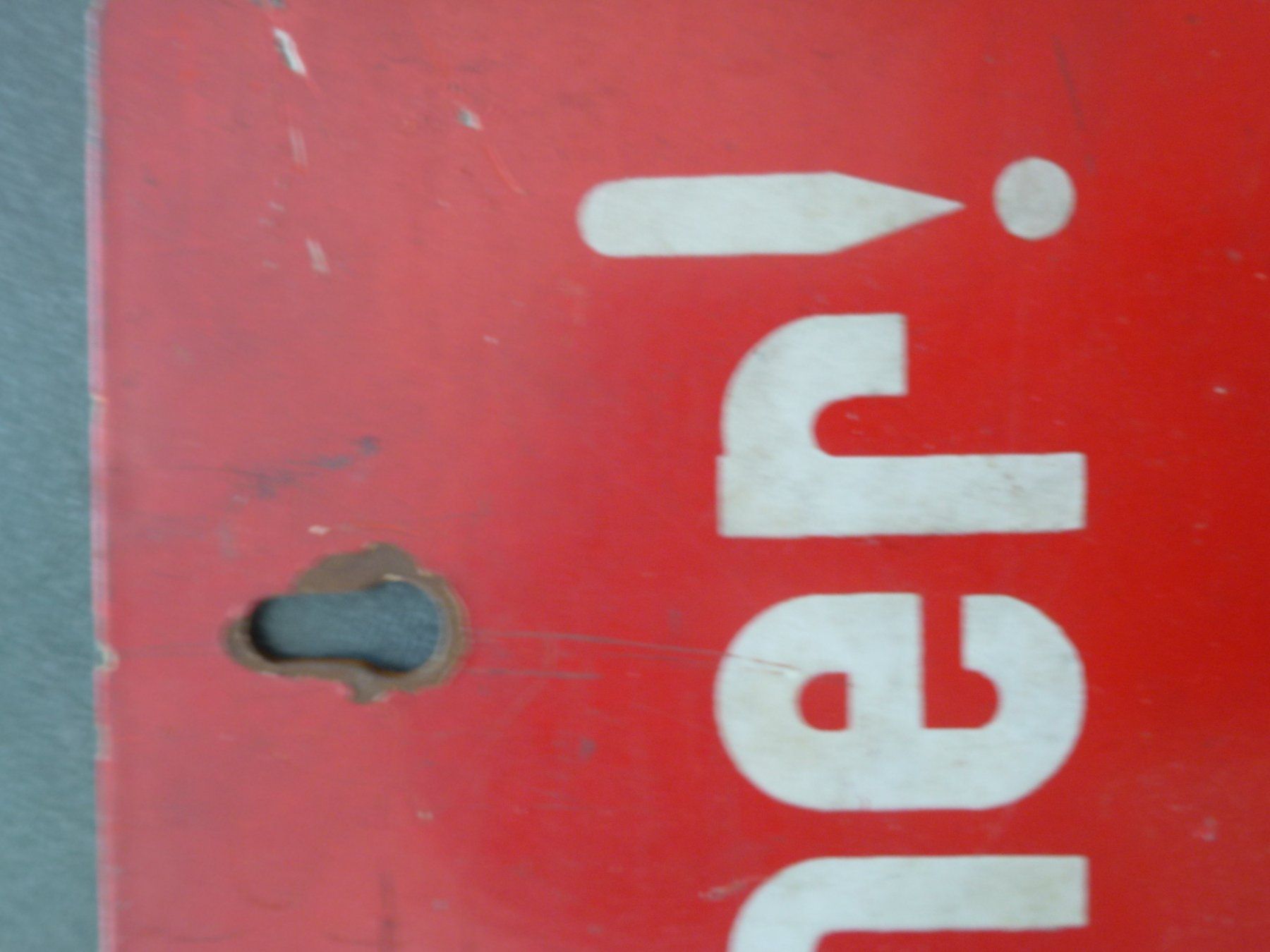 Schilder: Antikes Schild "Ohne Schaffner"  / Zug od. Strassenbahn – Gebraucht aus Esslingen von eintagammeer 3