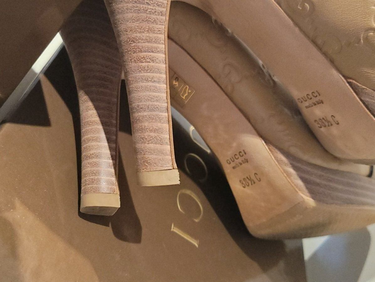Gucci Scarpe da donna: Gucci Pumps Beige Leder – Usato da Binningen venduto da lieblingsstyle 8
