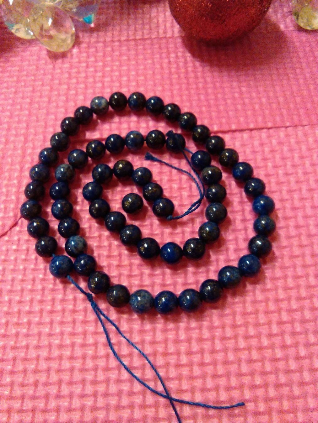 Catenine: STRAND LAPISLAZULI;;BLAU UND WEISS – Nuovo (secondo la descrizione) da Basel venduto da bijoutrie_4 2