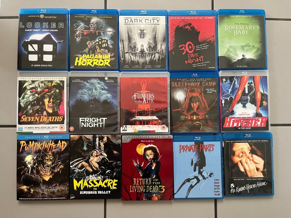 Horror Film Set (15 Filme) BluRays Kaufen auf Ricardo