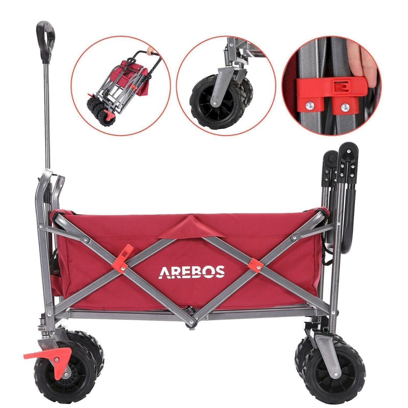 Altro: Bollerwagen Rot max 100 kg Tragkraft – Nuovo e nell'imballaggio originale da Bottighofen venduto da zaap 2