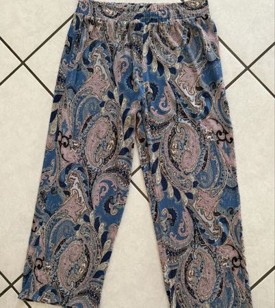 Hose M mit Paisley Muster blau/Pink, Super Zustand