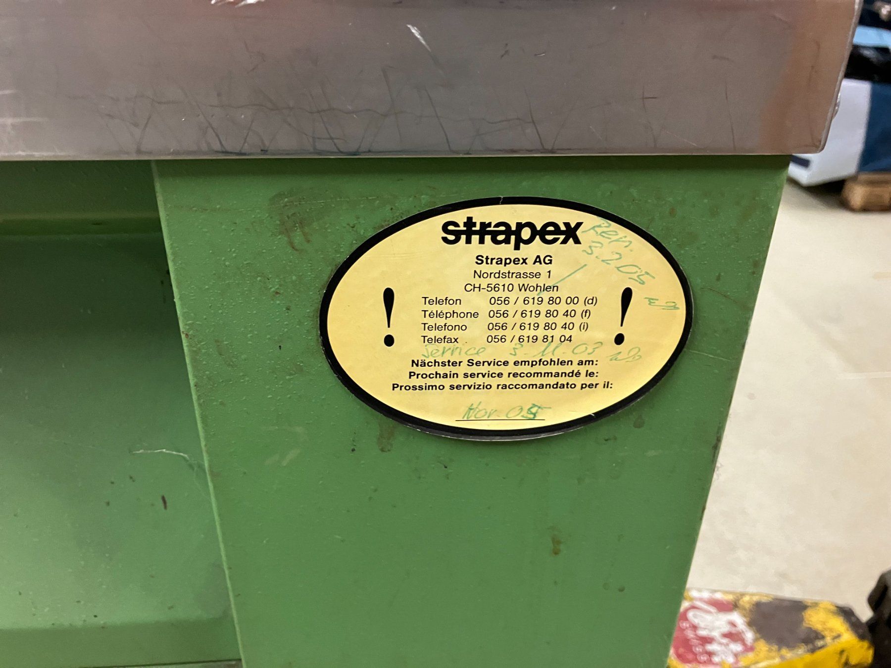 Strapex Machines à relier: Strapex Bindemaschine – Défectueux à Biberstein par biberschloss 1