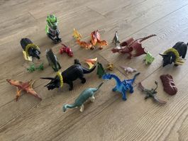 Konvolut Spielzeug Dinosaurier 17 Stk gebraucht