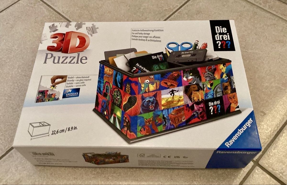 Ravensburger Puzzle: Die drei ??? Aufbewahrungsbox 3D Puzzle – Nuovo (secondo la descrizione) da Toffen venduto da Bari1988