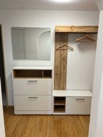 Komplette Garderobe mit Spiegel, Schuhschrank & Sitzbank