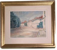 🌟 Aquarell 1921 Aarau Laurenzenvorstadt Einstein Weibel 🌟